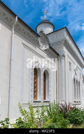 Kirche der Erhöhung des Heiligen Kreuzes in Livadia Palace, Krim Stockfoto