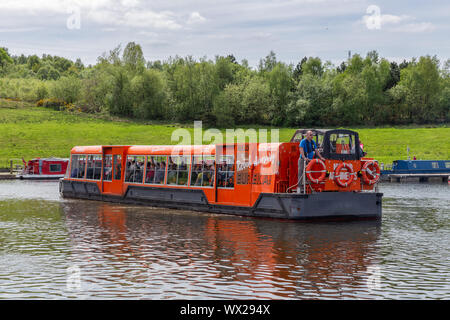 In der Nähe der Falkirk Wheel, rotierende Schiffshebewerk in Schottland, Stockfoto