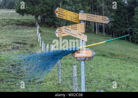 Wetter Hexenweg auf dem Wirzweli, Nidwalden, Schweiz, Europa Stockfoto