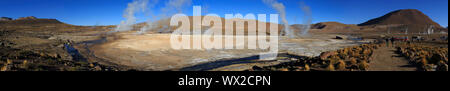 Geysir Feld El Tatio in Chile Stockfoto