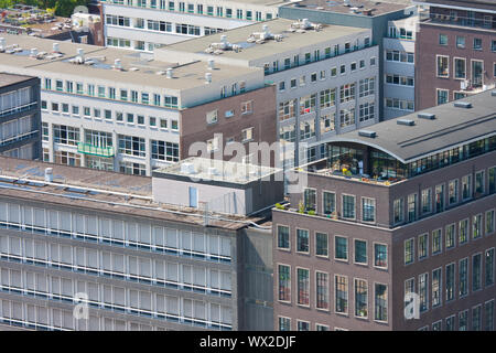 Luftaufnahme von Rotterdam, die Niederlande, gesehen von der Euromast Stockfoto