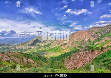 Chimgan Gebirge in Usbekistan Stockfoto