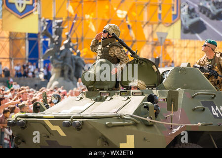 Militärparade in Kiew, Ukraine Stockfoto