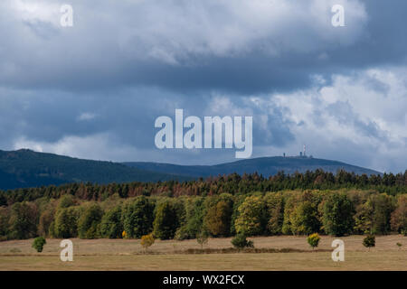 Blick auf den Brocken massif Brocken Stockfoto