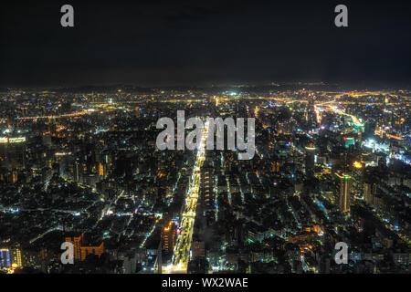 Nacht Blick vom Taipei 101 Stockfoto