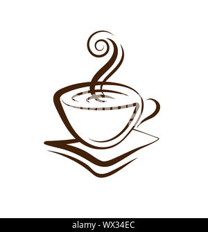 Vektor Tasse Kaffee Stockfoto