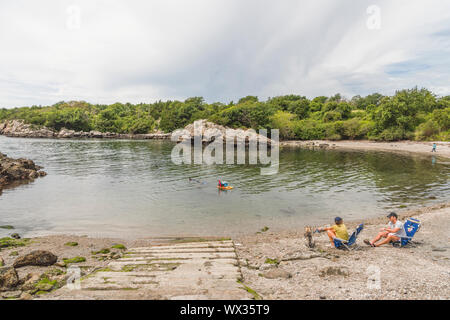 Fort Wetherill Park Narragansett, Rhode Island Stockfoto