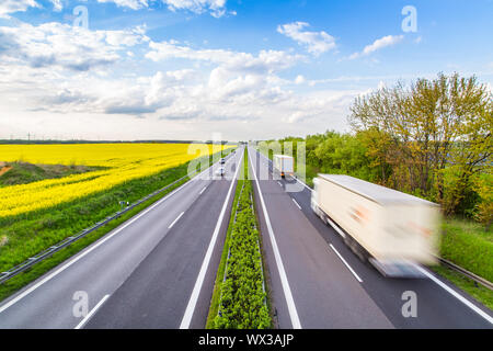 Autobahn - Deutschland Stockfoto