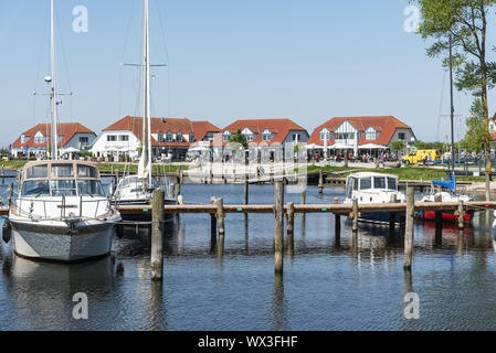 Hafen, Haffplatz, Promenade, Rerik, Mecklenburg-Vorpommern, Europa Stockfoto