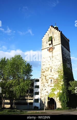 Ravensburg ist eine Stadt in Deutschland, mit vielen historischen Sehenswürdigkeiten Stockfoto