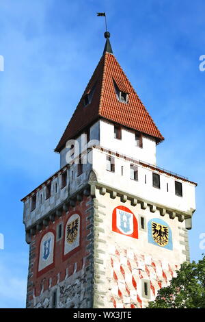 Ravensburg ist eine Stadt in Deutschland, mit vielen historischen Sehenswürdigkeiten Stockfoto