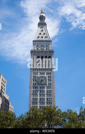 New York, USA - 15. Juni 2019: Der Glockenturm im Madison Square Garden, Manhattan Stockfoto