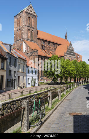 St. Nikolai Kirche, Wismar, Mecklenburg-Vorpommern, Deutschland, Europa Stockfoto