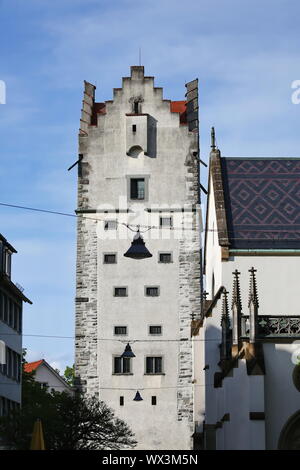 Ravensburg ist eine Stadt in Deutschland, mit vielen historischen Sehenswürdigkeiten Stockfoto