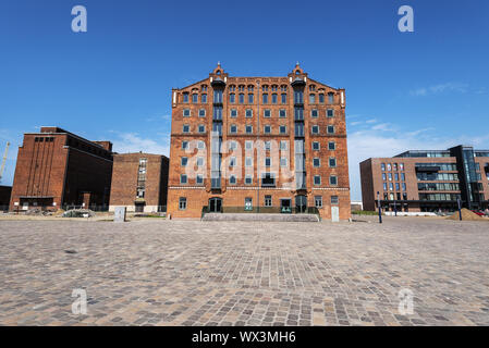 Historische store House, alter Hafen, Wismar, Mecklenburg-Vorpommern, Deutschland, Europa Stockfoto