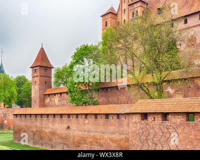 Burg des Deutschen Ordens in Malbork, Polen Stockfoto