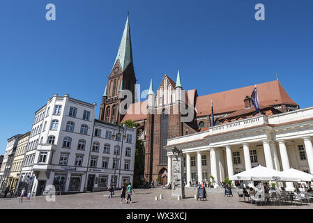 Dom, Markt, Schwerin, Mecklenburg-Vorpommern, Deutschland, Europa Stockfoto