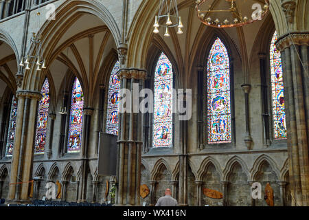 In Lincoln Cathedral, City Center, Lincoln, Lincolnshire, Großbritannien Stockfoto