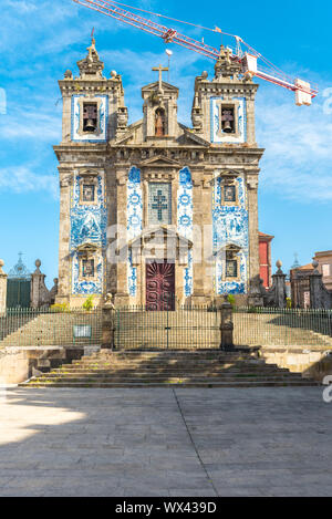 Die Kirche von Saint Ildefonso, Porto Stockfoto