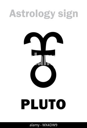 Astrologie: Planet Pluto Stockfoto