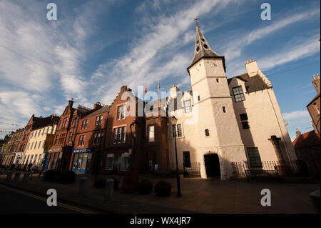 Dunbar Town House Museum und Galerie. Dunbar ist eine Stadt im Südosten von Schottland. Stockfoto