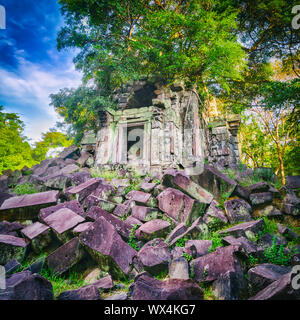 Beng Mealea oder Bung Mealea Tempel. Siem Reap. Kambodscha Stockfoto