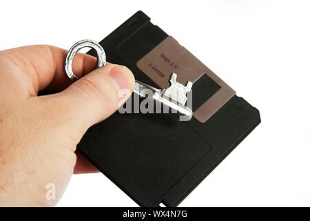 Sichere Festplatte Stockfoto