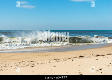 Die Granja Strand im Süden von Porto Stockfoto