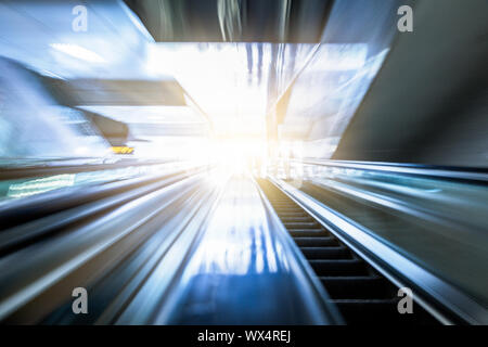 Motion Rolltreppe Stockfoto