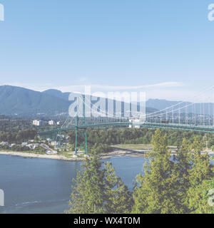 Lions Gate Bridge, Vancouver, Kanada Stockfoto