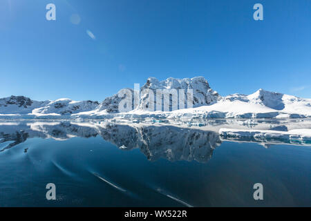 Schnee und Eis der Antarktis Inseln Stockfoto