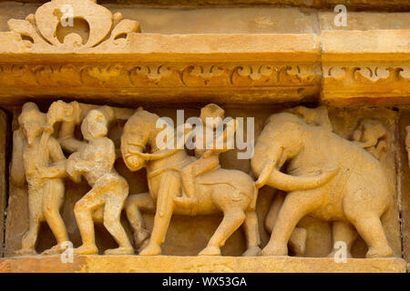 Alto - sein Mahnmal - Der Tempel von Khajuraho Stockfoto