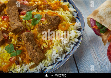 Afghani Pulao Stockfoto