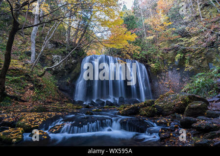 Tatsuzawafudo Wasserfall Fukushima Stockfoto