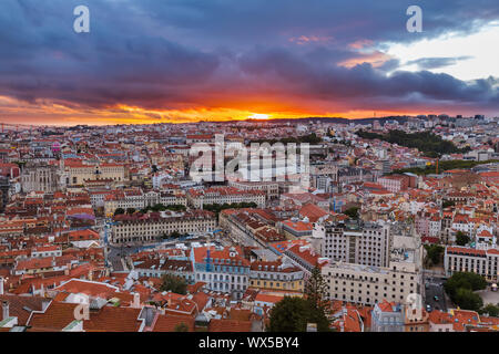 Lissabon Portugal Stadtbild Stockfoto