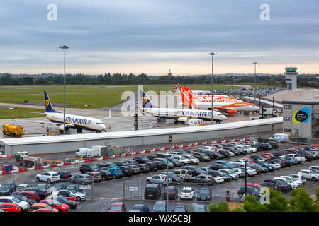 Southend, Großbritannien - 7. Juli 2019: Übersicht Southend Airport (SEN) im Vereinigten Königreich. Stockfoto