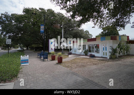 Gulf Coast Arts Alliance Galerie in der Innenstadt von Gulf Shores, Alabama, USA. Stockfoto