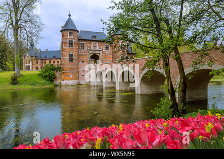 Groot Bijgaarden Schloss in Brüssel Belgien Stockfoto