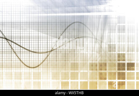 Ein Tech futuristische Business Chart abstrakte Kunst Stockfoto