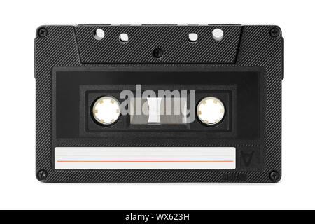 Audio Kassette mit leeres Etikett Stockfoto