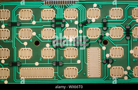 Diese sind detaillierte Ansichten der elektronischen Komponenten Stockfoto