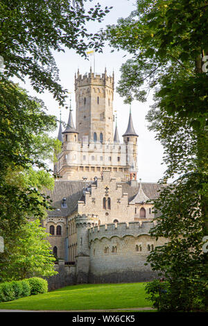 Die Außenseite des Schloss Marienburg in der Nähe von Hannover, Deutschland Stockfoto