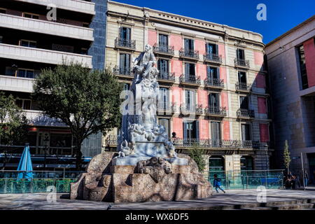 Barcelona Pitarra-Denkmal Stockfoto