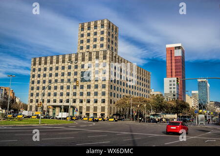 Barcelona Plaque d Espanya Stockfoto