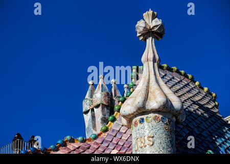 Barcelona Casa Battlo Stockfoto