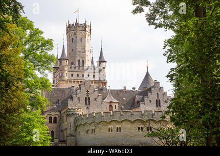 Die Außenseite des Schloss Marienburg in der Nähe von Hannover, Deutschland Stockfoto