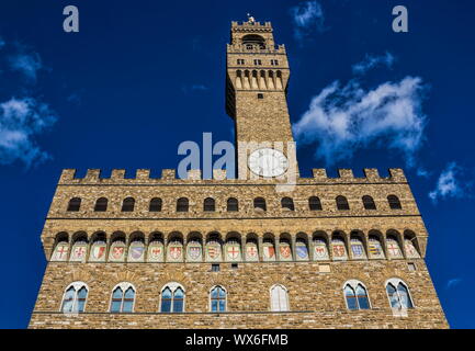 Florenz, ein alter Palast. Stockfoto