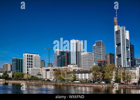 Frankfurt am Main, Panorama Stockfoto