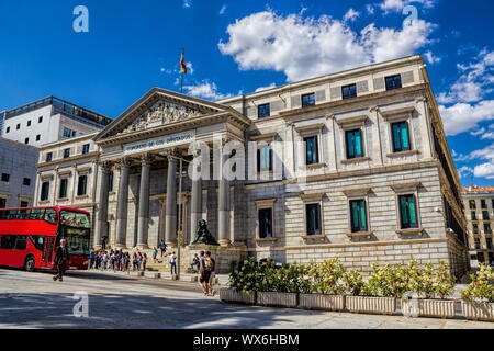 Madrid, Abgeordnetenkammer Stockfoto