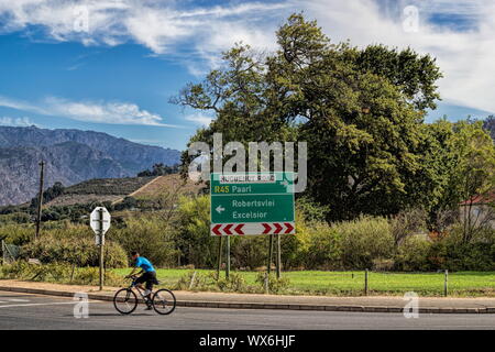 Südafrika, Wein Region Stockfoto